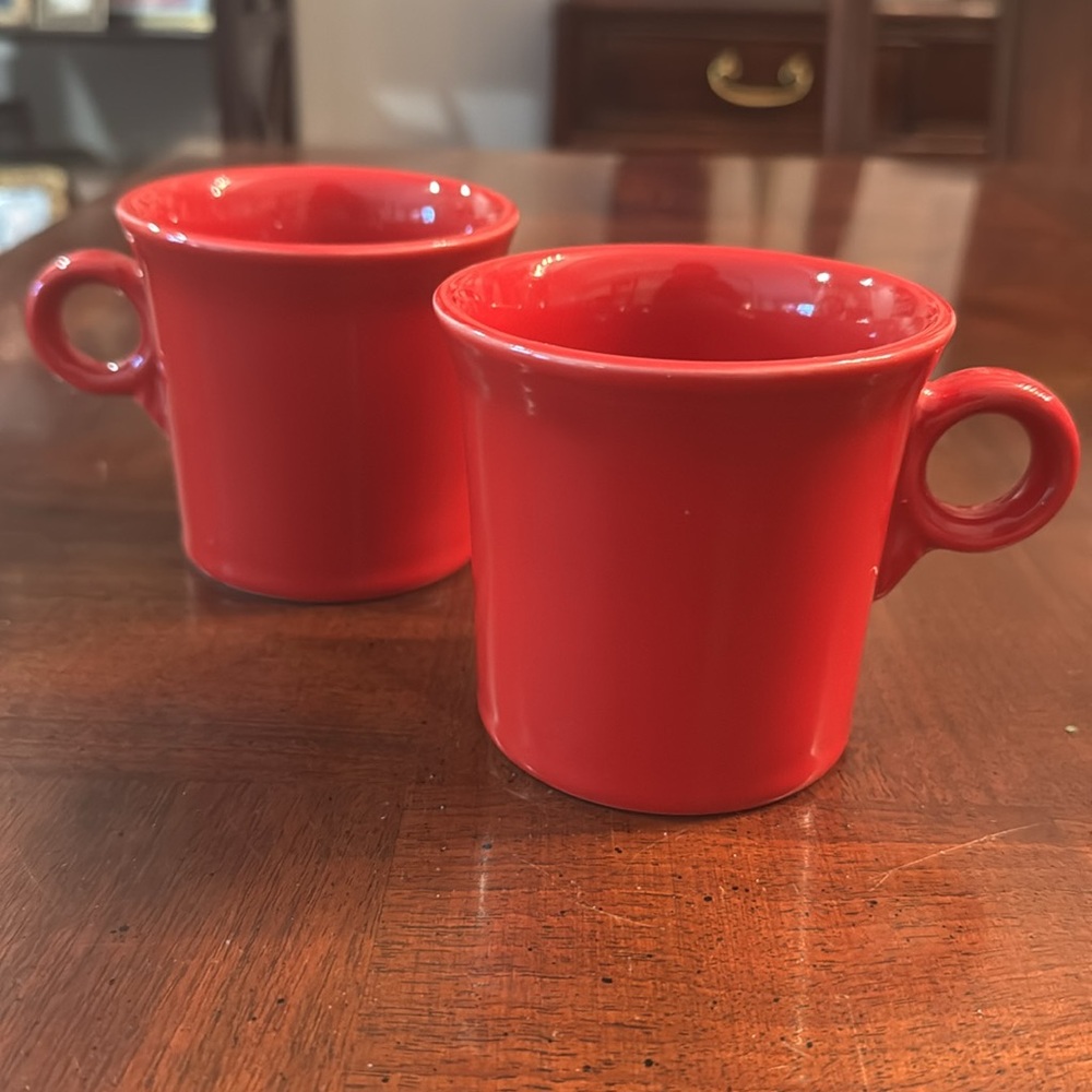 Fiesta Fiestaware Scarlet Red Coffee Tea Mug Cup Homer Laughlin New